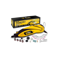 Micro Retifica Profissional 135w Elétrica Com Kit Acessórios 40 Peças Corte Desbaste Tmr135 The Black Tools