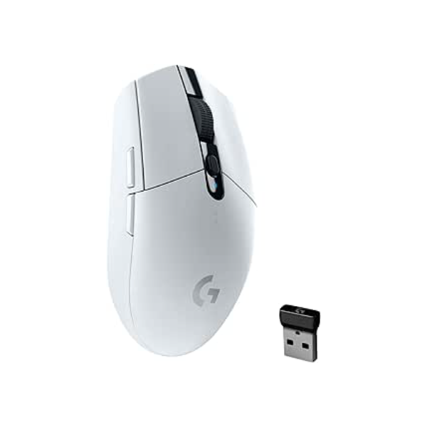 Mouse Gamer Sem Fio Logitech G305 LIGHTSPEED com 6 Botões Programáveis e Até 12.000 DPI - Branco