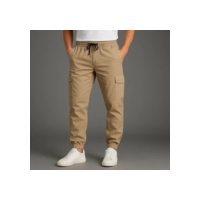 Calça Cargo Masculina Calca Jogger Streetwear Punho Sarja