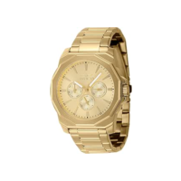 Invicta Relógio masculino Speedway 42 mm de quartzo em aço inoxidável, dourado (modelo: 46855), Dourado, Tendência