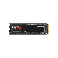 Samsung 990 PRO 1TB PCIe 4.0 (até 7450 MB/s) NVMe M.2 (2280) Unidade de estado sólido interna (SSD) (MZ-V9P1T0BW)