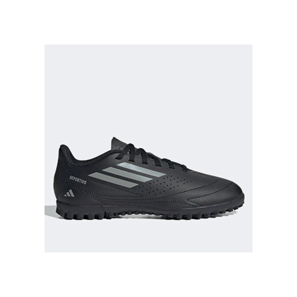 Chuteira Society Infantil Adidas Deportivo III - Preto+Cinza