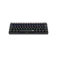 Redragon TECLADO GAMER MECANICO LAKSHMI RAINBOW PRETO SWITCH MARROM ABNT2