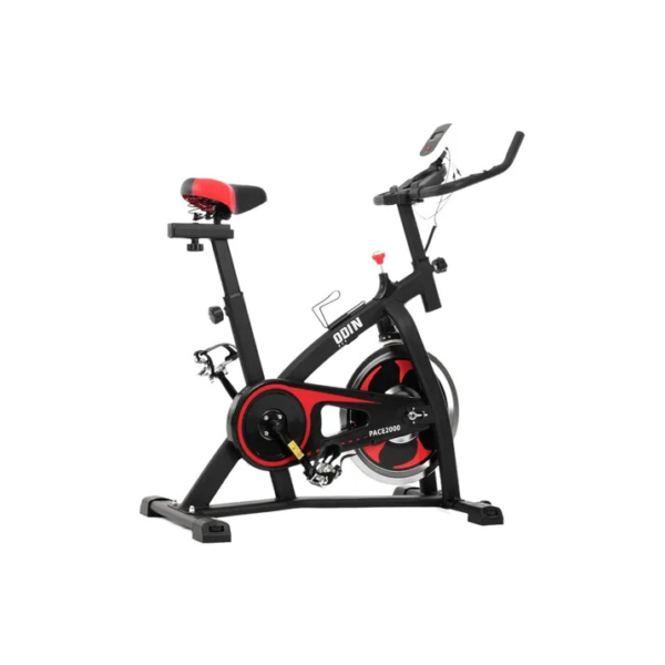 Bicicleta Ergométrica Para Spinning Mecanica 6kg PACE2000 Odin Fit Cor Preto/Vermelho