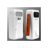Power Bank Carregador Portátil Turbo Bateria 30.000mah Cor Branco