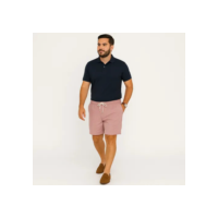 Short Bermuda Curta De Linho Algodão Esporte Fino Social