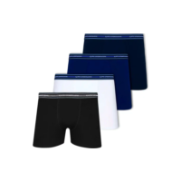 Kit 4 Cuecas Boxer Lupo Algodão Confortável Box Original