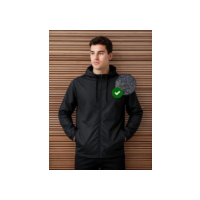 Jaqueta Corta Vento Masculina Impermeável Capuz Zíper Bolso