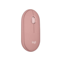 Mouse sem fio Logitech Pebble 2 M350s com Clique Silencioso, Design Slim Ambidestro, Conexão Bluetooth e Pilha Inclusa - Rosa