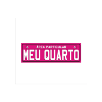 Placa Decorativa MEU QUARTO ÁREA PARTICULAR