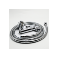Ducha Higiênica Para Banheiro Completa Luxo  Inox  1,2m Chuveirinho Privada