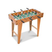 Botahan Pebolim Jogo de Futebol de Mesa, 69*35*61.5CM, Marrom, 18 Jogadores, Madeira e Aço, Portátil Completo, Mesa de Pebolim, Brinquedo Mesa de Jogos