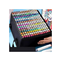 Kit De Maleta De Canetinhas Touch Coloridas Ponta Dupla Com 80 Cores Para Desenho Lapis Marcador Profissional E Escolar Duas Pontas Hidrográfica