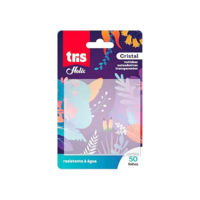Nota Autoadesiva Tris Holic Transparente Cristal 50 Folhas
