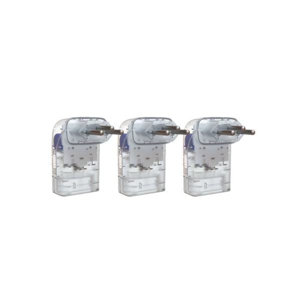 KIT ECONÔMICO C/ 3 PROTETORES CONTRA SURTOS CLAMPER POCKET FIT 3P 10A TRANSPARENTE