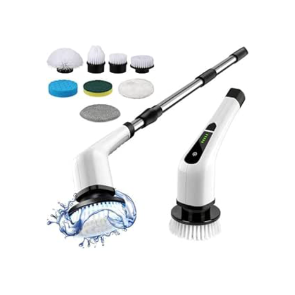 Esfregão Elétrico 9 Em 1 Mop Sem fio Escova De Limpeza Pesada Janela Banheiro e Cozinha Rapida Multiuso 360 Recarregavel Giratoria