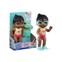 Boneca Baby Alive Sunny Swimmer - 25 cm de Cabelo Preto - F8142 - Hasbro