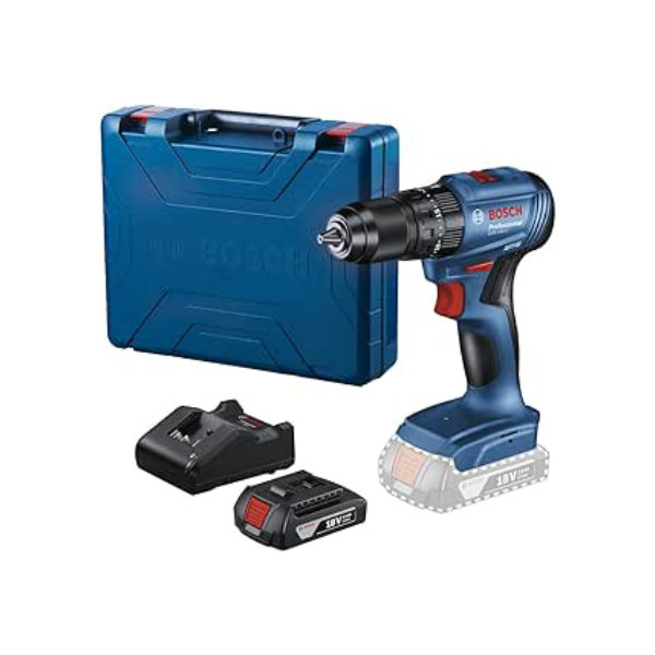 Bosch Furadeira Parafusadeira Impacto 18V GSB185LI-1B Sem Fio, 1 bateria e maleta