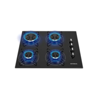 Cooktop a Gás, 4 Bocas, Mondial, Preto/Inox, Bivolt - CTG-01