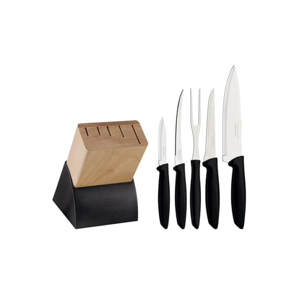 Jogo Facas 6 Peças Plenus com Cepo Tramontina Cutelaria