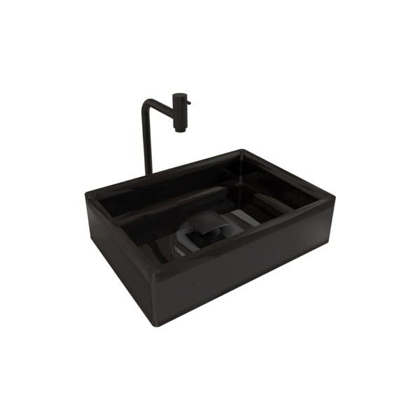 Cuba Torino com Torneira Inox Black e Válvula Click Black