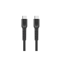 Gshield | Cabo USB-C para USB-C 3A Carregamento Rápido até 60 Watts - 1,2 metros, Compatível com Android e iPhones 15 | Dual Shock Preto