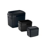 Soprano, 0700, Combo de Caixas Térmicas Tropical 32L/12L/5L, Preta