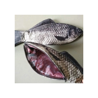 Estojo de lápis em forma de peixe, novidade, bolsa de caneta de peixe, bolsa de moedas, estojo de lápis engraçado, presentes para material de escritório
