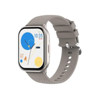 Relógio Digital Feminino Masculino Smartwatch Inteligente Bluetooth, Full Touch a Prova d 'água IP68 com 120+ Modos de Exercício e Esporte, Prata