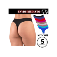 kit 5 calcinhas FIO DENTAL tanga sem costura corte a laser