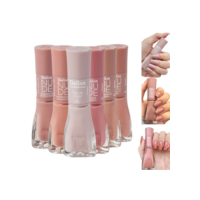 Dailus Nude: Kit com 6 Esmaltes em Tons Nudes