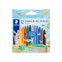STAEDTLER Giz de Cera, com 12 cores - 2209 C12 PE, Multicolorido