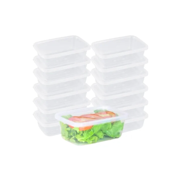 Jogo 10 Potes Para Alimentos 800ml Bpa Free Envio Imediato - Transparete