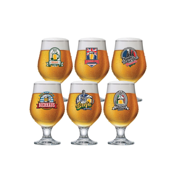 Conjunto de Taças para Cerveja Ruvolo Beer Master 380 ml – 6 Peças