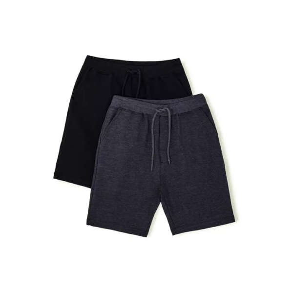 Kit Com 2 Bermudas Básicas Masculinas Em Moletom Hering