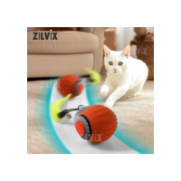 Indução Elétrica Bola Para Animais De Estimação Gato Interativa Brinquedos De Rolamento Automático Cauda Falsa Carregame
