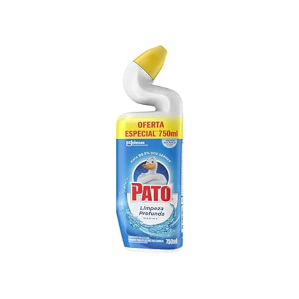 Pato Limpador Sanitário, Marine, Limpeza Pesada, Banheiro e Vaso Sanitário, Pacote Promocional, 750ml