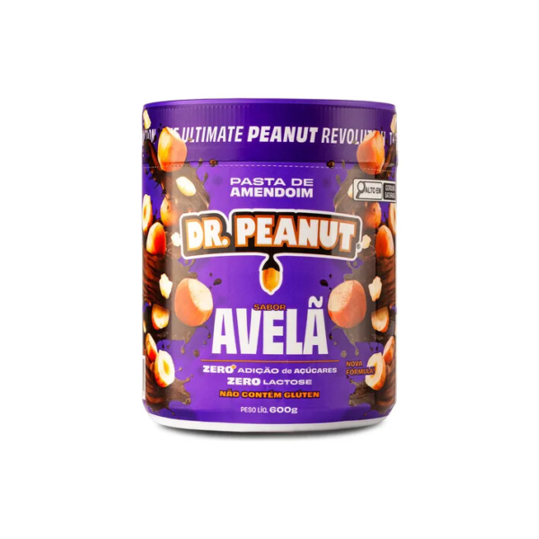 Suplemento Em Pasta Dr. Peanut Power Cream Proteínas Sabor Avelã Em Pote De 600g