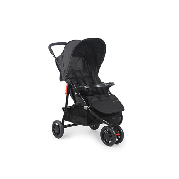 Cosco Kids, Carrinho de Bebê, Toffy, Preto Absoluto