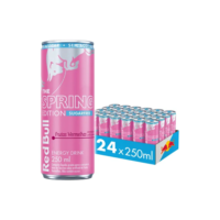 Energético Red Bull Spring Frutas Vermelhas 24 Unidades