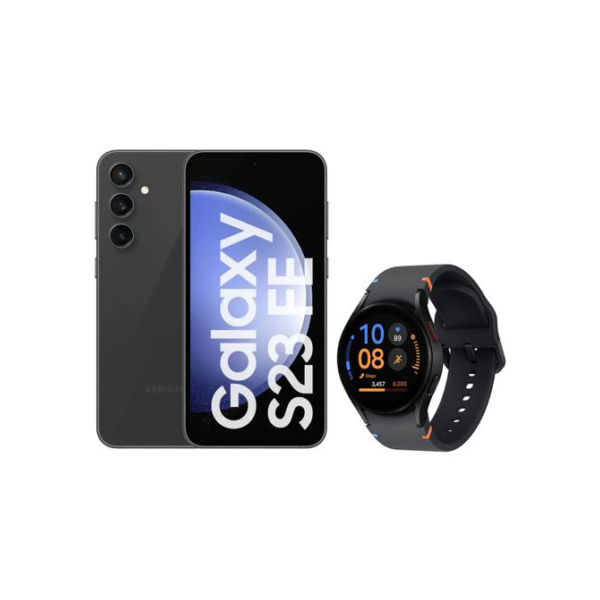 Samsung Galaxy S23 FE 5G 128GB + Smartwatch - Watch FE 40mm Preto 16GB Bluetooth