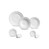 Aparelho de Jantar 42 Peças Madeleine Branco Porto Brasil