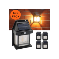 Luminaria Solar Com Sensor de Movimento Luz De Parede Lâmpada LED 3 Modo De Iluminação Energia Solar