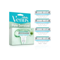 Gillette Venus Pele Sensível Carga para Aparelho de Depilar com Aloe Vera, 4 uds