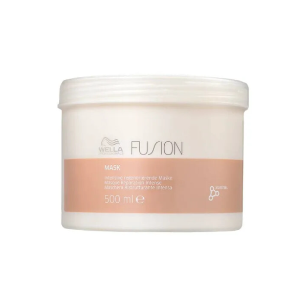 Máscara Wella Fusion Reconstrutora 500ml Cabelo Forte e Revitalizado