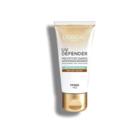 L'Oréal Paris UV Defender Antioleosidade FPS 60 Protetor Solar Facial Diário Antifotoenvelhecimento com Ácido Hialurônico e Ação Antioleosidade, Pele Mista e Oleosa, Cor escura 40g