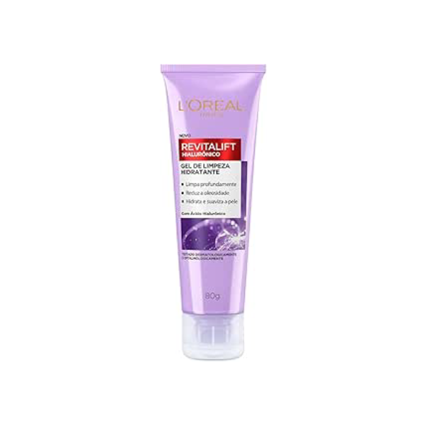 L'Oréal Paris Revitalift Gel de Limpeza Facial Hialurônico Anti-idade 80g