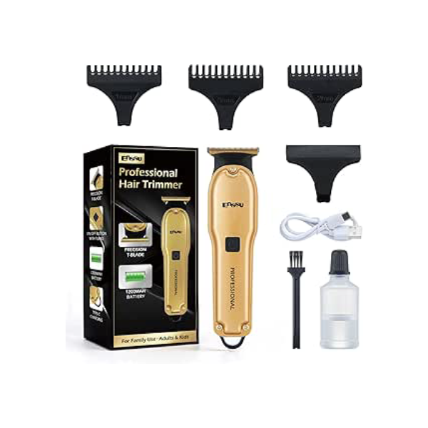 Aparador de Cabelo Masculino, Máquina de Cortar Cabelo T-Liner com Lâmina T sem Folga, Aparador Profissional para Corte de Cabelo e Cuidados Corporais
