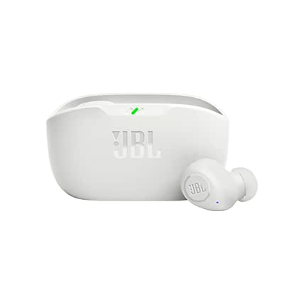 JBL, Fone de Ouvido Sem Fio, Bluetooth, Wave Buds TWS - Branco