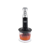 Black Decker Mixer Mini Processador Vertical 3 em 1, com Design em Inox, Modelo MK600, 127V